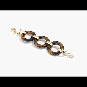 J Crew Tortoise link bracelet
